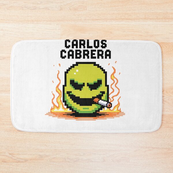 Item preview, Carlos Cabrera Evil Pixel Smiley Face Smoking in Flames designed and sold by LegendsOfLife37.