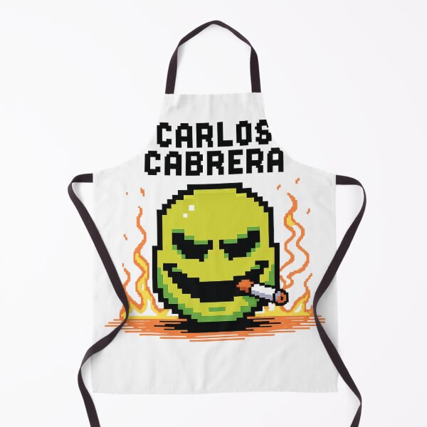 Item preview, Carlos Cabrera Evil Pixel Smiley Face Smoking in Flames designed and sold by LegendsOfLife37.