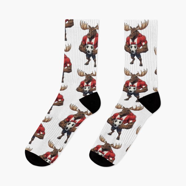 Item preview, Strong Canadian Moose Football Mascot 2026 designed and sold by ArtByKatti.