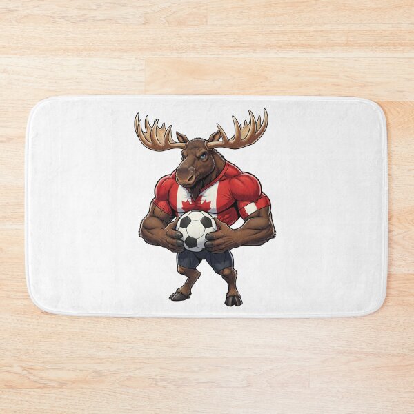 Item preview, Strong Canadian Moose Football Mascot 2026 designed and sold by ArtByKatti.