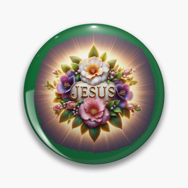 Item preview, Jesus, Rose of Sharon – Glorious 3D Christian Floral Label Design, designed and sold by PaintMeWorld.