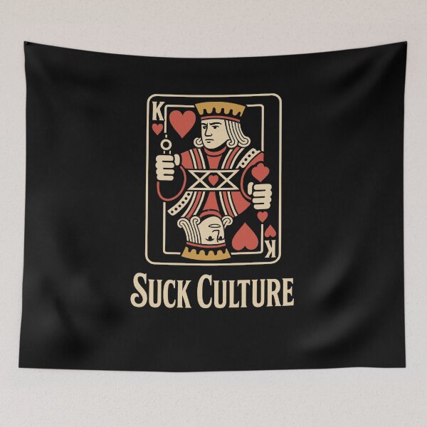Item preview, Suck Culture King of Hearts Playing Card Pop Art Design designed and sold by LegendsOfLife37.