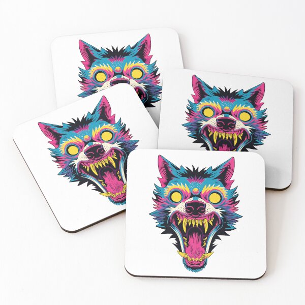 Item preview, Neon Wolf Face designed and sold by Scott2001.