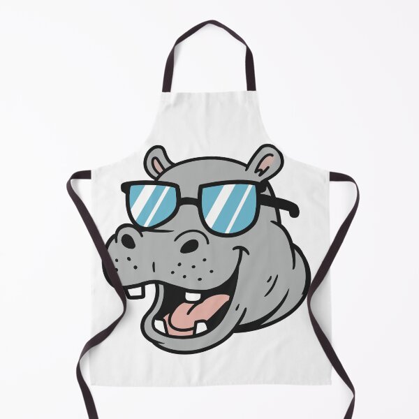 Item preview, Cool Hippo with Sunglasses – Funny Hippo Head Cartoon designed and sold by holywarter.