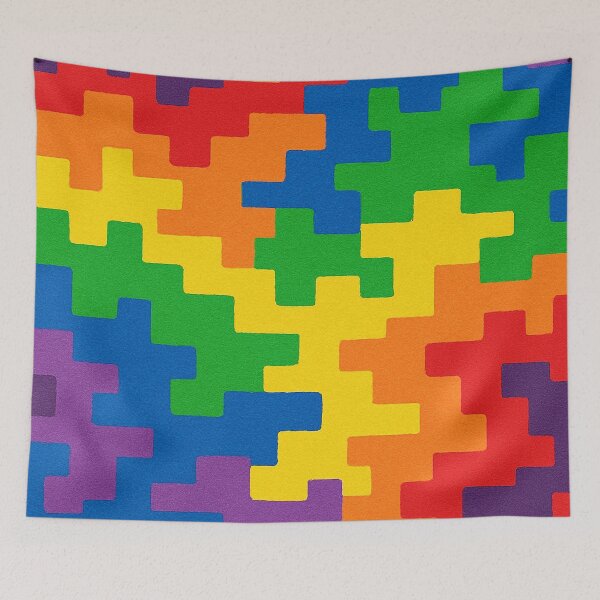 Item preview, Pixel Parade (Rainbow) ✨ – PRIDE CAMO – URBAN designed and sold by WheelieGdArt.