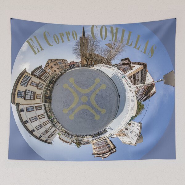 Item preview, Comillas Tiny Planet - Plaza del Corro (Cantabria) designed and sold by DavidBuitragoCobo.
