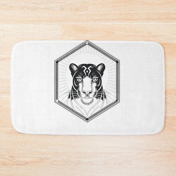 Item preview, Black Panther Geometric Hexagon Tribal Tattoo Art designed and sold by LegendsOfLife37.