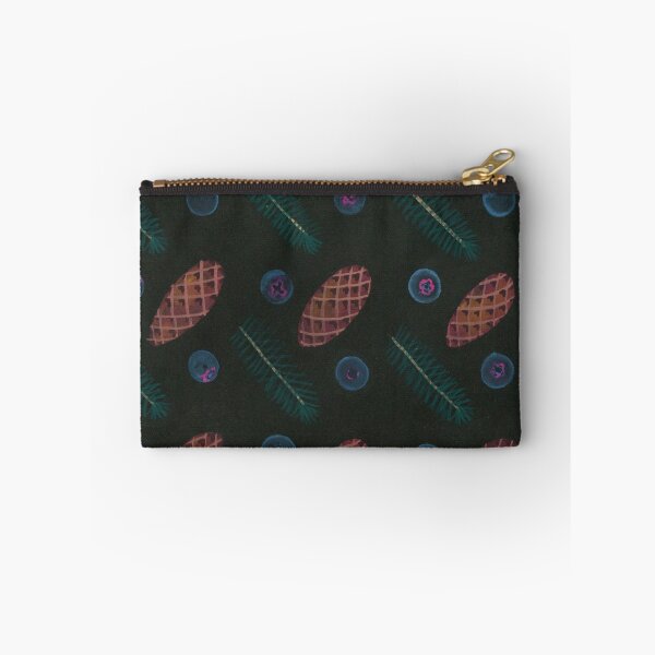 Item preview, Sitka Spruce and Huckleberries - dark designed and sold by UnderstoryArtStudio.