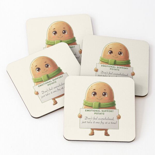 Item preview, Emotional Support Cute Potato - Cute Funny Gift ideas designed and sold by InkyGenies.