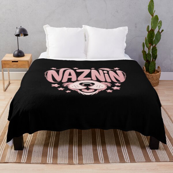 Item preview, Naznin Glitter Pink Lettering Cute Animal Face Stars Design designed and sold by LegendsOfLife37.
