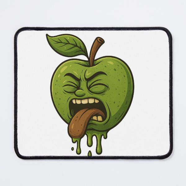 Item preview, Sour Green Apple Emoji – Funny Dripping Cartoon designed and sold by Taymaz..