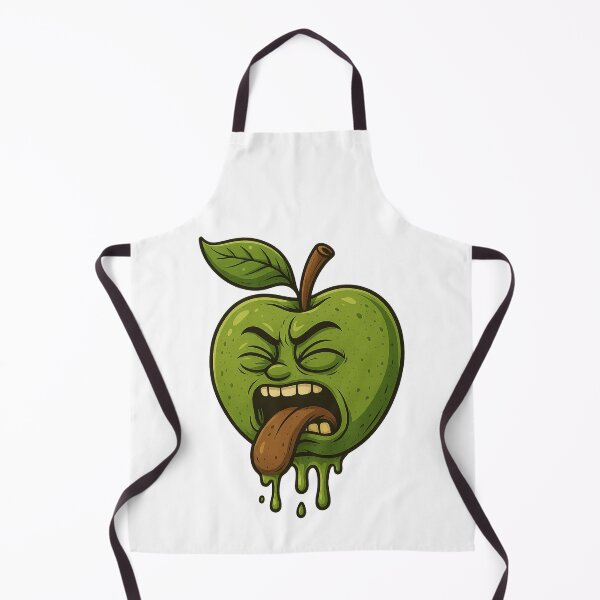 Item preview, Sour Green Apple Emoji – Funny Dripping Cartoon designed and sold by Taymaz..