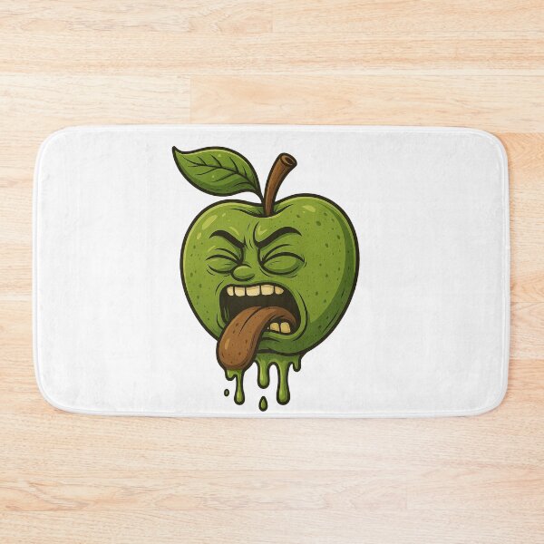 Item preview, Sour Green Apple Emoji – Funny Dripping Cartoon designed and sold by Taymaz..