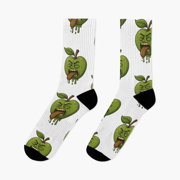 Item preview, Sour Green Apple Emoji – Funny Dripping Cartoon designed and sold by Taymaz..