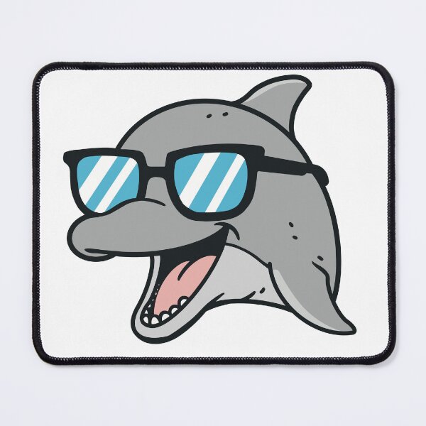 Item preview, Cool dolphin with Sunglasses – Funny dolphin Head Cartoon designed and sold by holywarter.