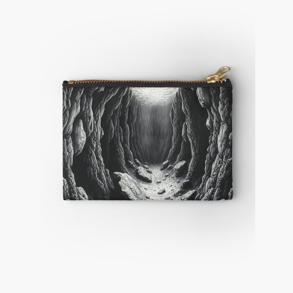 Item preview, "Light at the End of the Cave - Dramatic Black & White Art" designed and sold by EllDAV777.