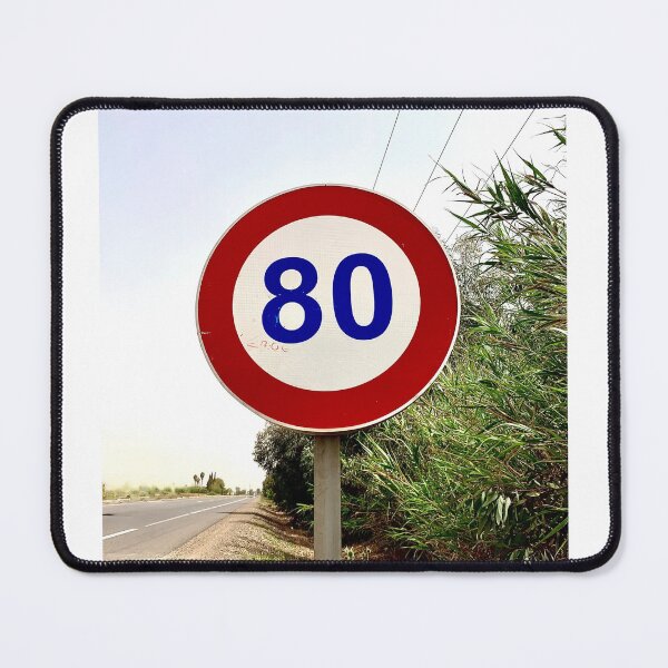 Item preview, 80 Speed Limit Sign designed and sold by LEHANGAR.