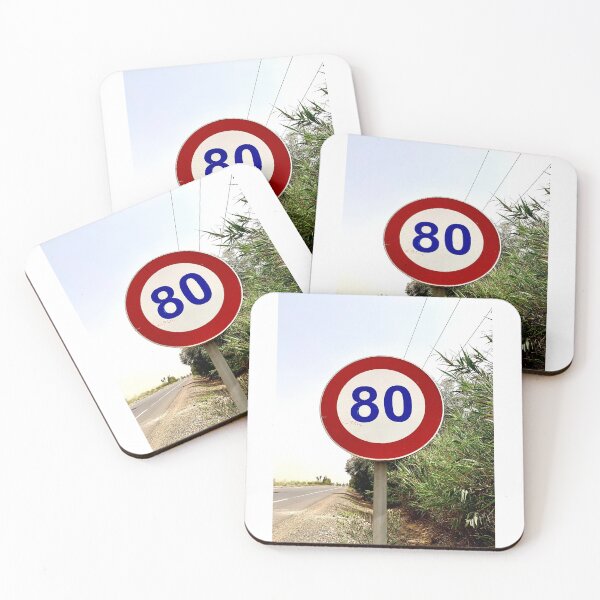 Item preview, 80 Speed Limit Sign designed and sold by LEHANGAR.