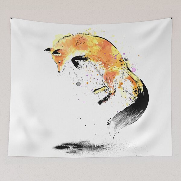 Item preview, Red Fox jumping into Snow designed and sold by zoezowie79.