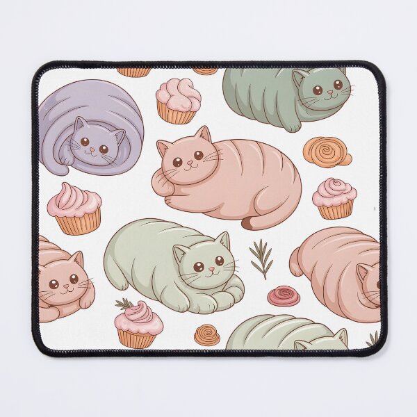 Item preview, CAT LOAF Pastel Kawaii Cat Loaf Pattern designed and sold by Uglyandcute.