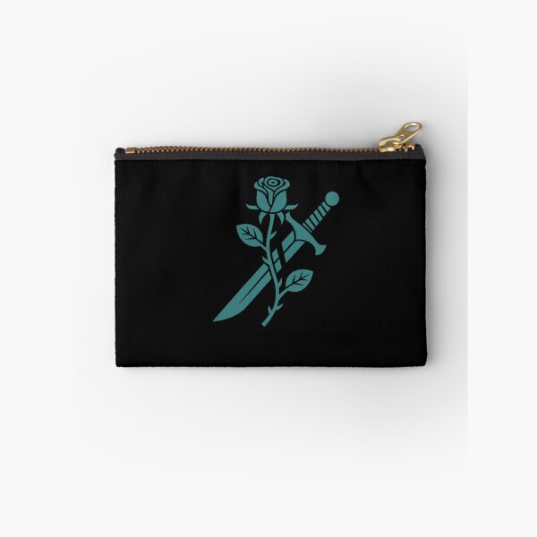 Item preview, Rose and Dagger Teal Monochrome Gothic Tattoo Art designed and sold by LegendsOfLife37.