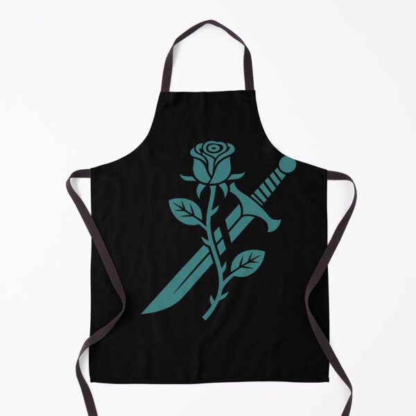Item preview, Rose and Dagger Teal Monochrome Gothic Tattoo Art designed and sold by LegendsOfLife37.