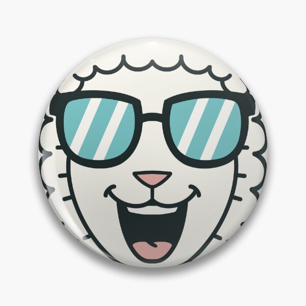 Item preview, Cool sheep with Sunglasses – Funny sheep Head Cartoon designed and sold by holywarter.