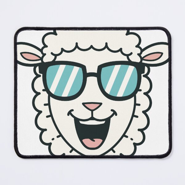 Item preview, Cool sheep with Sunglasses – Funny sheep Head Cartoon designed and sold by holywarter.