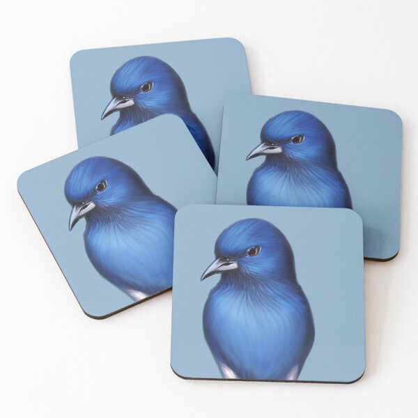 Item preview, Vibrant Blue Bird Portrait designed and sold by capricedefille.