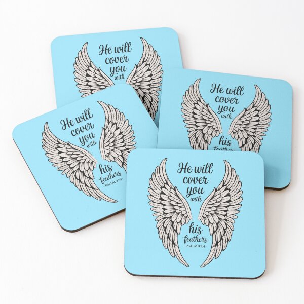 Item preview, He Will Cover You With His Feathers – Psalm 91:4 designed and sold by GraceNGoods.