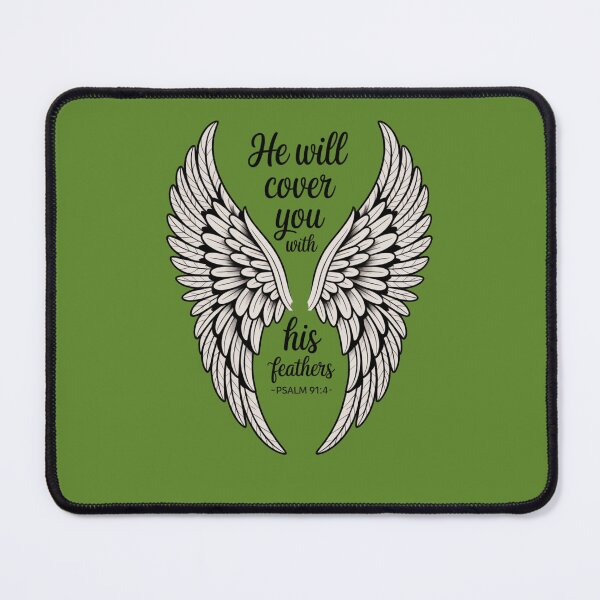 Item preview, He Will Cover You With His Feathers – Psalm 91:4 designed and sold by GraceNGoods.