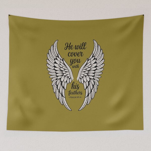 Item preview, He Will Cover You With His Feathers – Psalm 91:4 designed and sold by GraceNGoods.