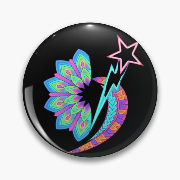 Item preview, Neon Mandala Starburst Glow Design designed and sold by Color for Balance .