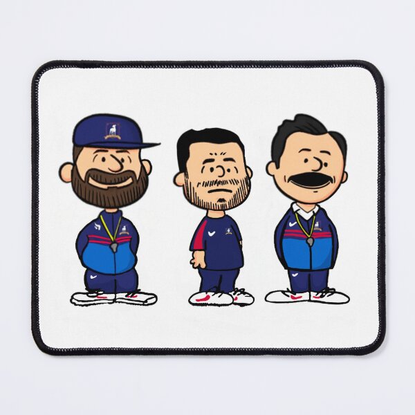 Artikelvorschau, Karikatur der Trainer von AFC Richmond entworfen und verkauft von Imaginary Ink.