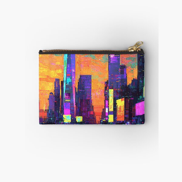 Item preview, Vibrant Neon-Like Hues Cyberpunk Cityscape Digital Painting designed and sold by DEC02.
