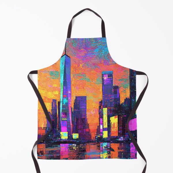 Item preview, Vibrant Neon-Like Hues Cyberpunk Cityscape Digital Painting designed and sold by DEC02.
