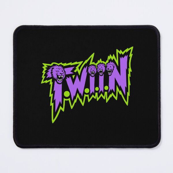 Item preview, Twin Lion Head Neon Purple and Green Lightning Logo designed and sold by LegendsOfLife37.