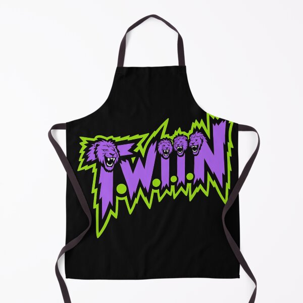 Item preview, Twin Lion Head Neon Purple and Green Lightning Logo designed and sold by LegendsOfLife37.