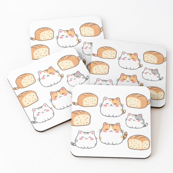 Item preview, CAT LOAF Pastel Kawaii Cat Loaf Pattern designed and sold by Uglyandcute.
