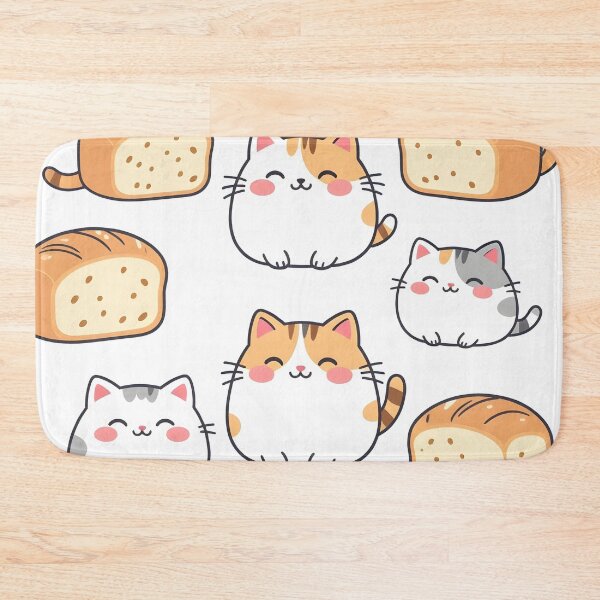 Item preview, CAT LOAF Pastel Kawaii Cat Loaf Pattern designed and sold by Uglyandcute.