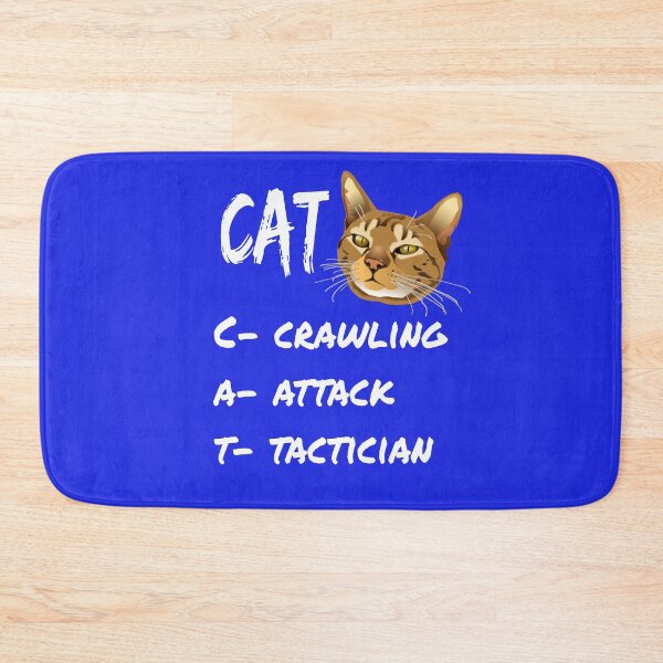 Item preview, CAT Crawling Attack Tactician -  gag joke funny gift items for Cat lovers and haters designed and sold by Goldmedaldesign.