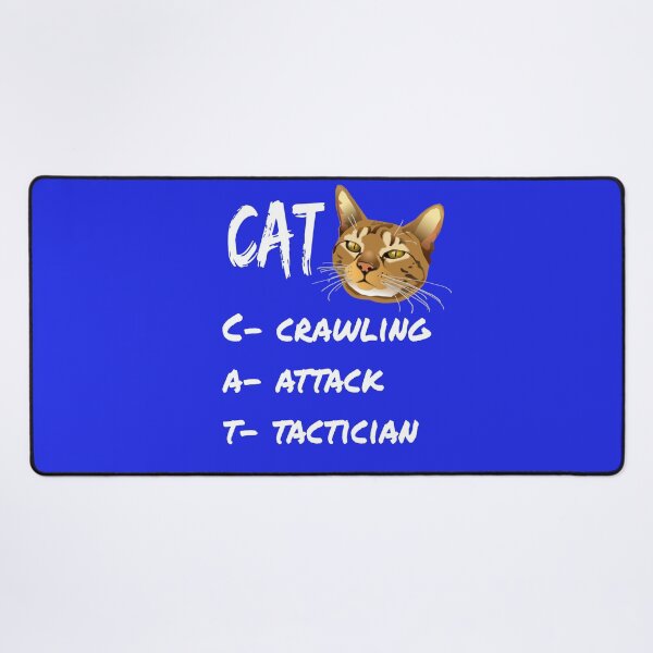 Item preview, CAT Crawling Attack Tactician -  gag joke funny gift items for Cat lovers and haters designed and sold by Goldmedaldesign.