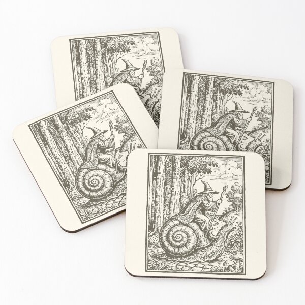 Item preview, Wizard Snail Rider Vintage Medieval Mythical  designed and sold by Y-Vibes.
