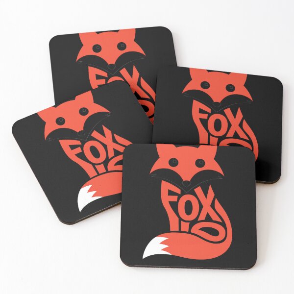 Item preview, Fox Word Art Silhouette Animal Typography Orange Design designed and sold by LegendsOfLife37.