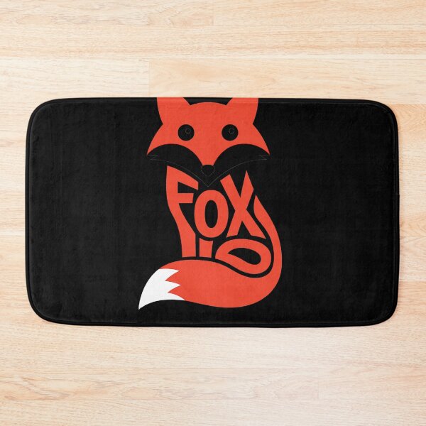 Item preview, Fox Word Art Silhouette Animal Typography Orange Design designed and sold by LegendsOfLife37.