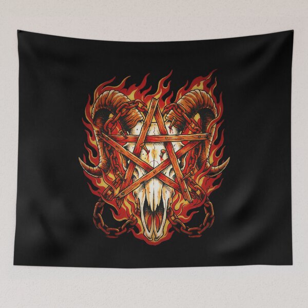 Item preview, Rustic Goat Pentagram - Satanic Panic Occult designed and sold by CoffinsArt.