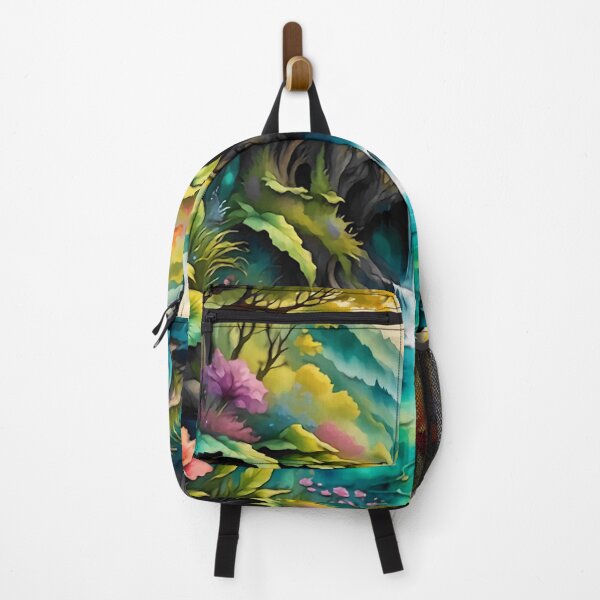 Item preview, Lush Colorful Watercolor landscape designed and sold by FloatingGardens.