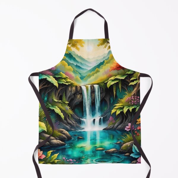 Item preview, Lush Colorful Watercolor landscape designed and sold by FloatingGardens.