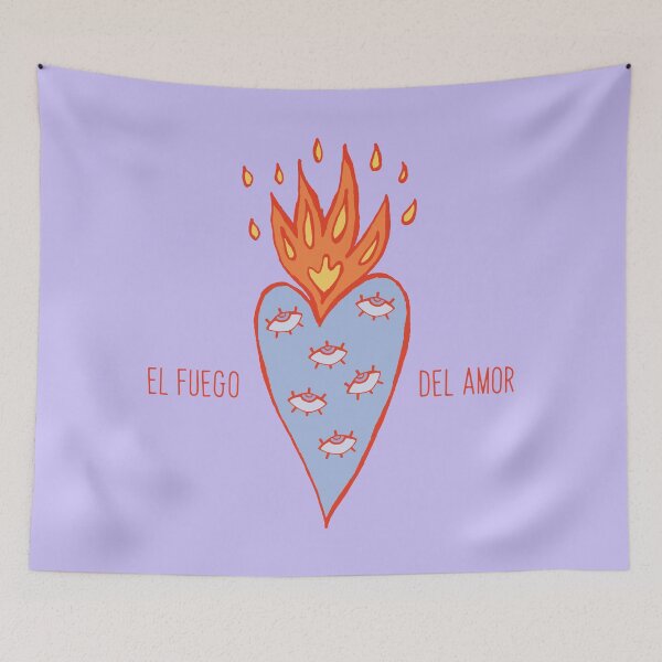 Item preview, El Fuego Del Amor Sacred Heart designed and sold by Tato's.