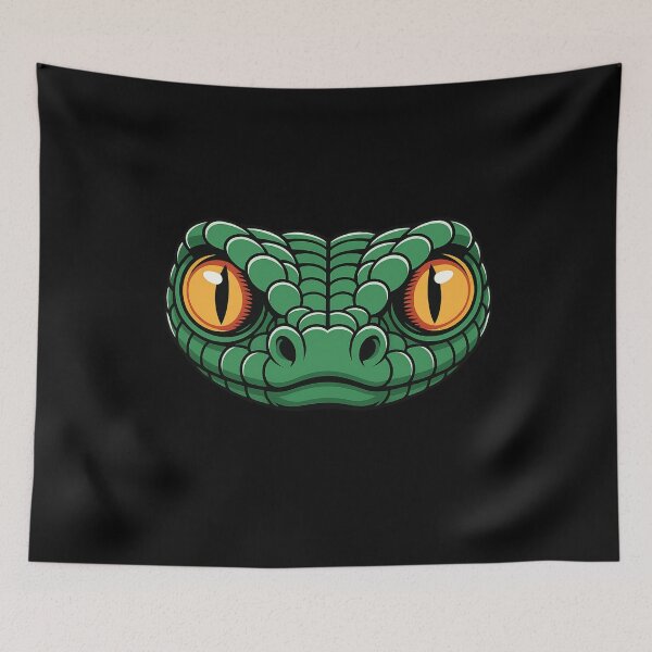 Item preview, Viper Head Intense Green Snake Eyes Serpent Graphic Art designed and sold by LegendsOfLife37.